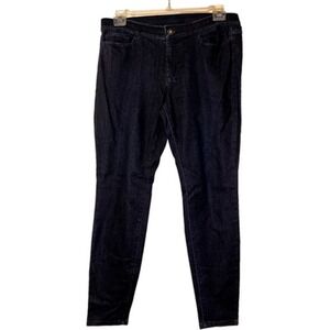 J. Jill Denim 5-Pocket Leggings Dark Wash Indigo Skinny Jeans Womens Size 12